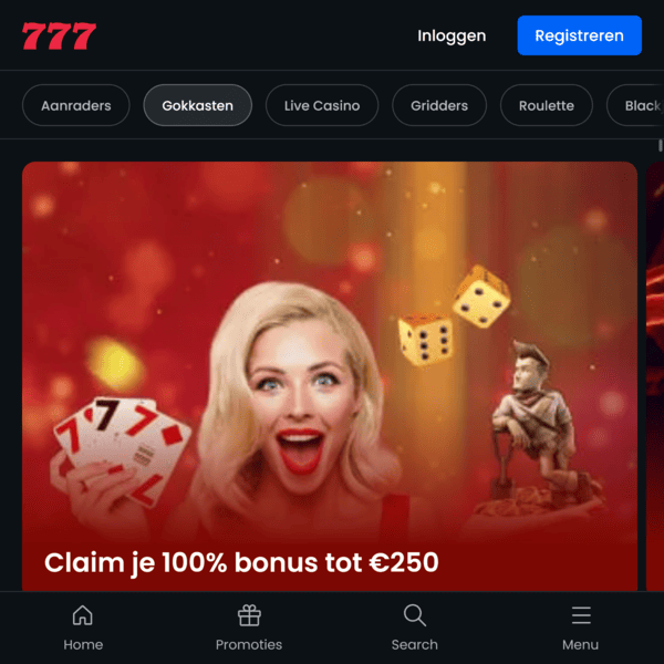 Bonussen en promoties bij 777 casino
